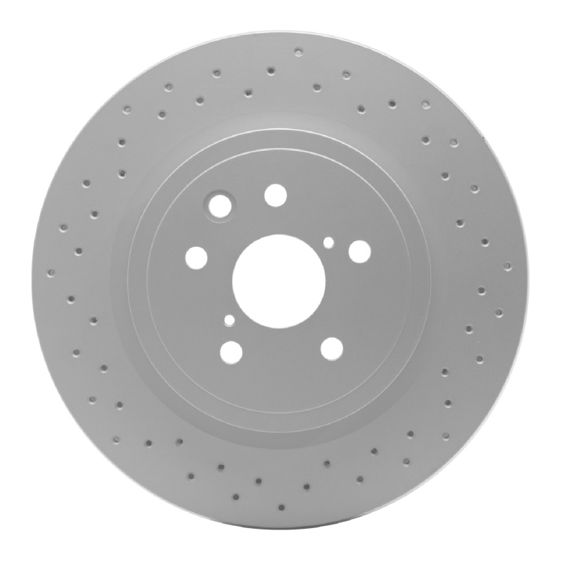 Lexus IS F Brake Rotor (1) - Rear - R1 Concepts - GeoSPEC Coated Rotor - Drilled - `08-`14